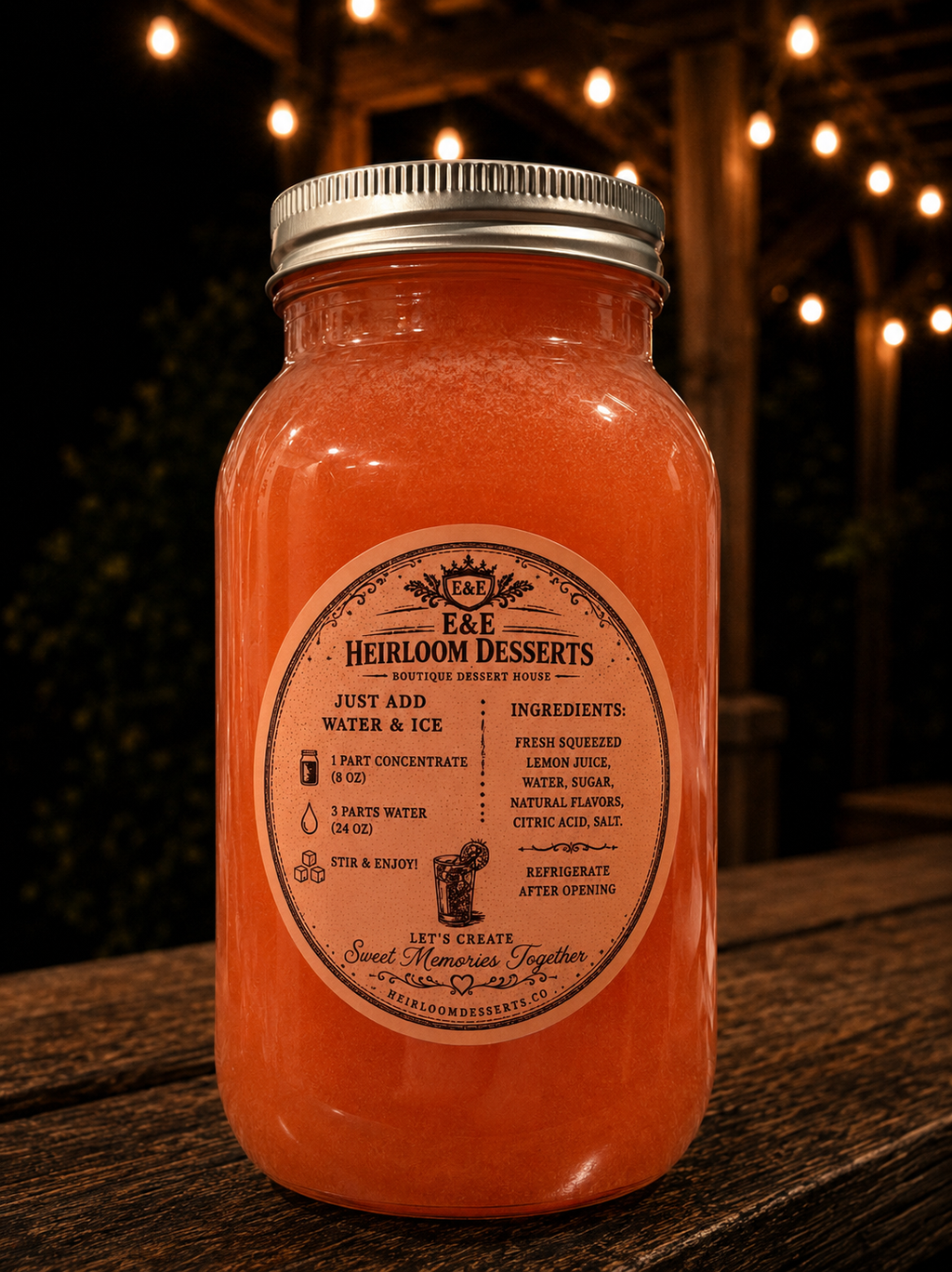 Strawberry Peach Elixir Lemonade Concentrate
