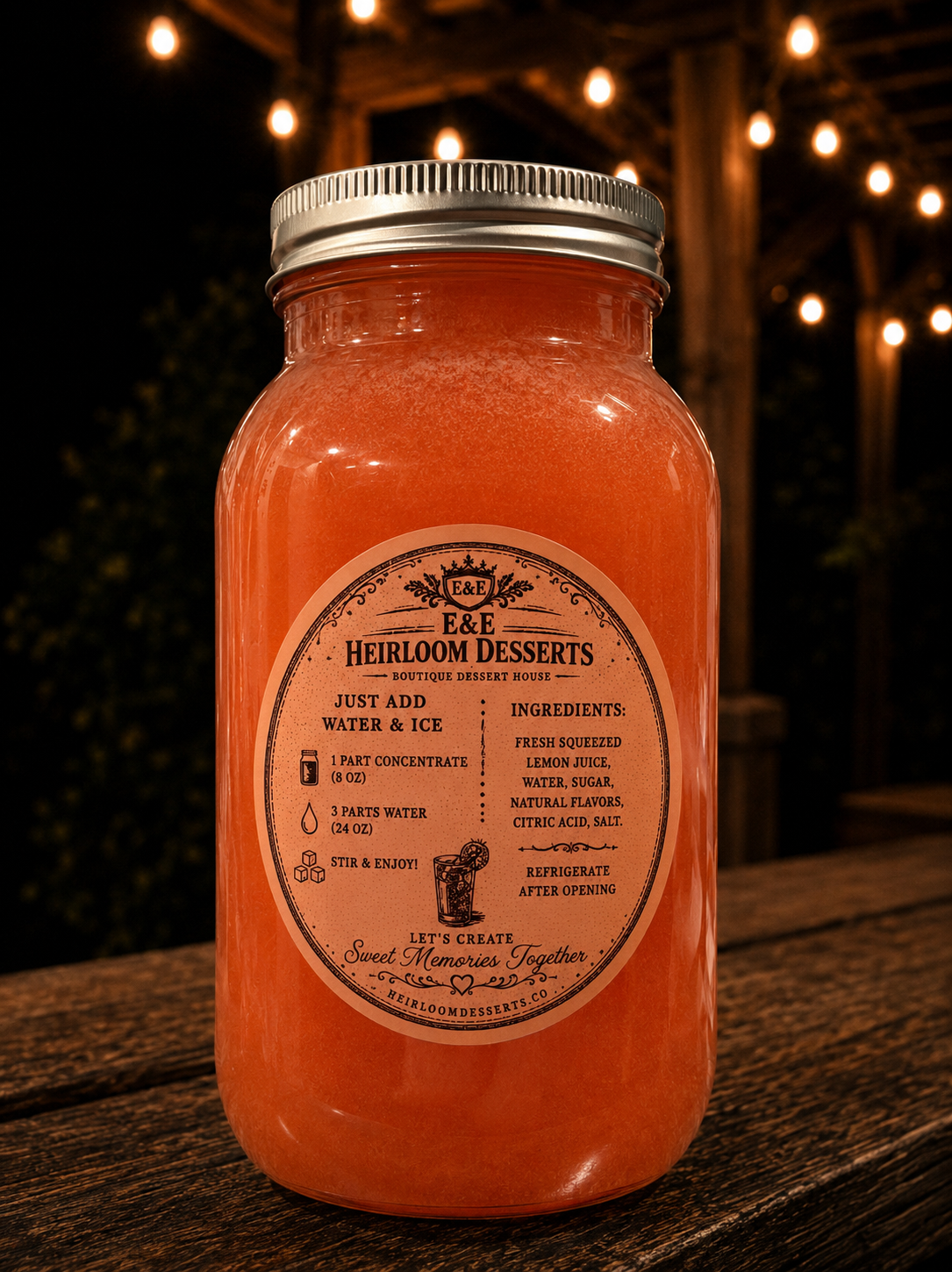 Strawberry Peach Elixir Lemonade Concentrate