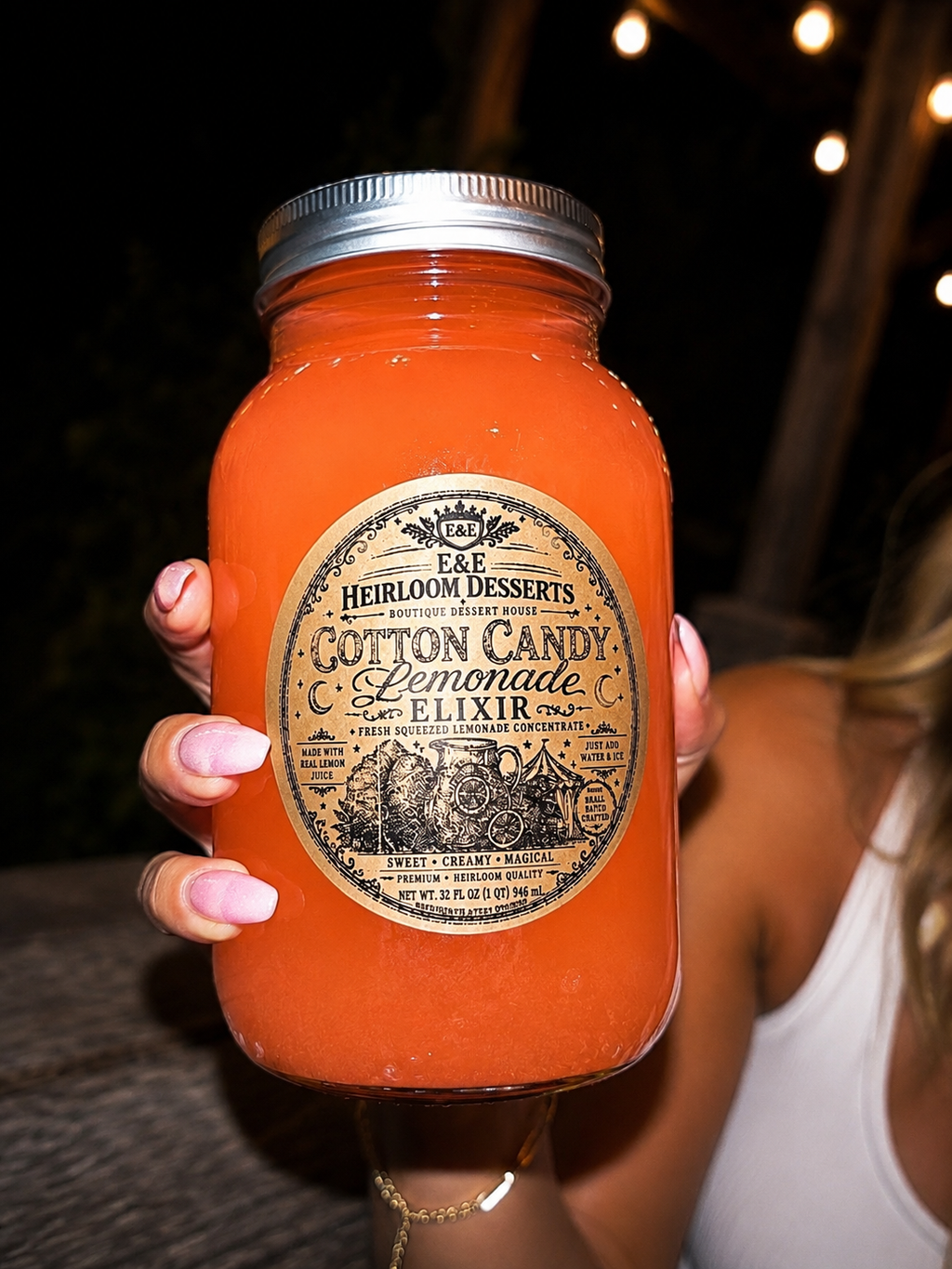 Cotton Candy Lemonade Elixir | Fresh-Squeezed Lemonade Concentrate (32 oz)