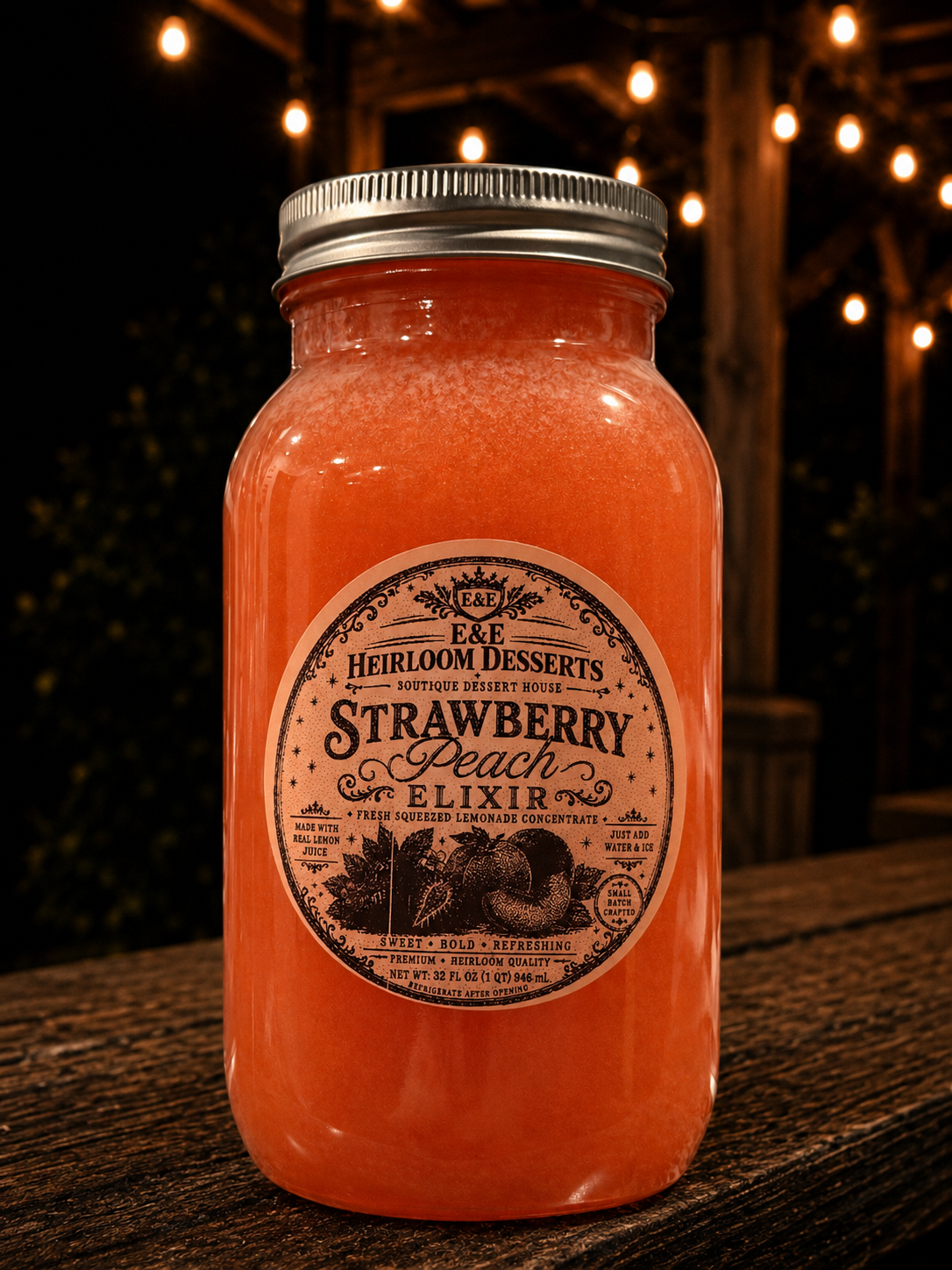 Strawberry Peach Elixir Lemonade Concentrate