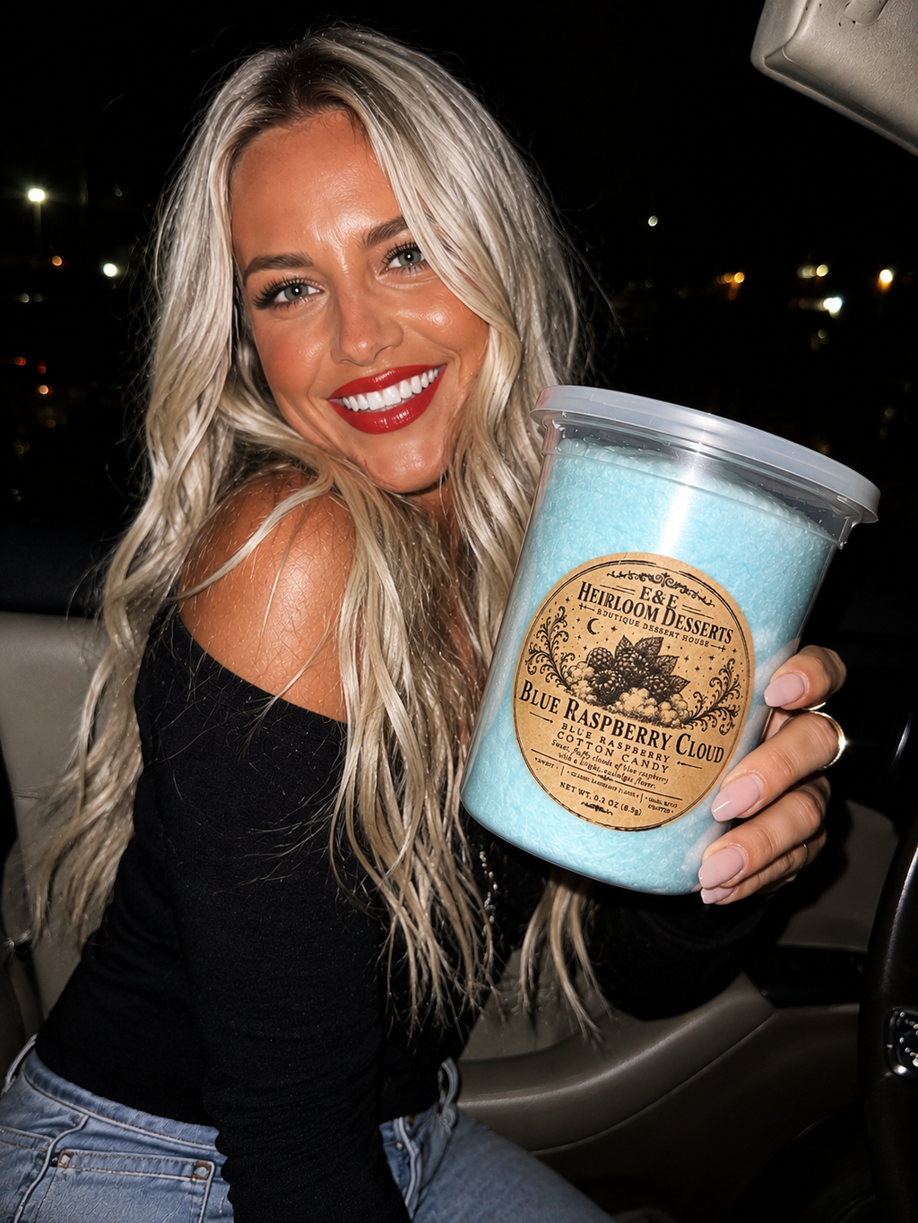 Blue Raspberry Cloud Cotton Candy 32 oz Tub