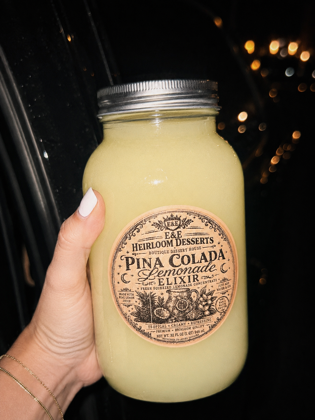 Pina Colada Lemonade Elixir | Heirloom Lemonade Concentrate • 32 oz