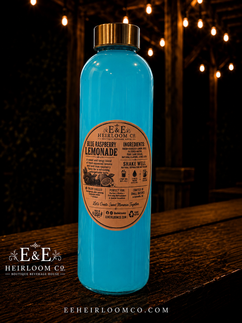 Blue Raspberry Fresh-Squeezed Lemonade | 24 oz Glass Bottle